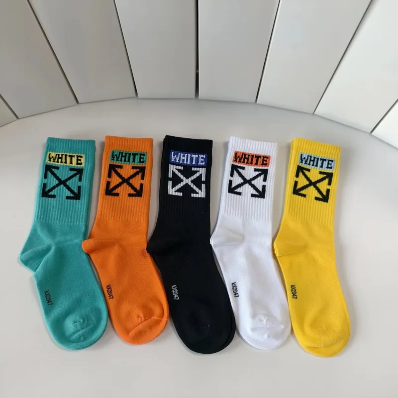 Off-White Crew Socks 5-Pair Box Ver.C