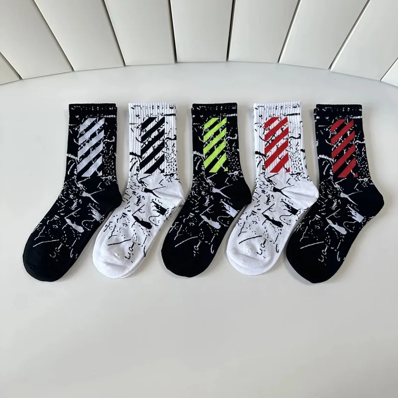 Off-White Crew Socks 5-Pair Box Ver.D