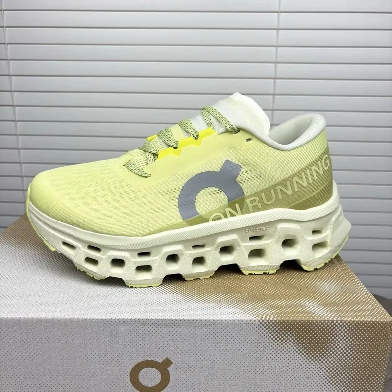 On Running Yellow Sneakers Women