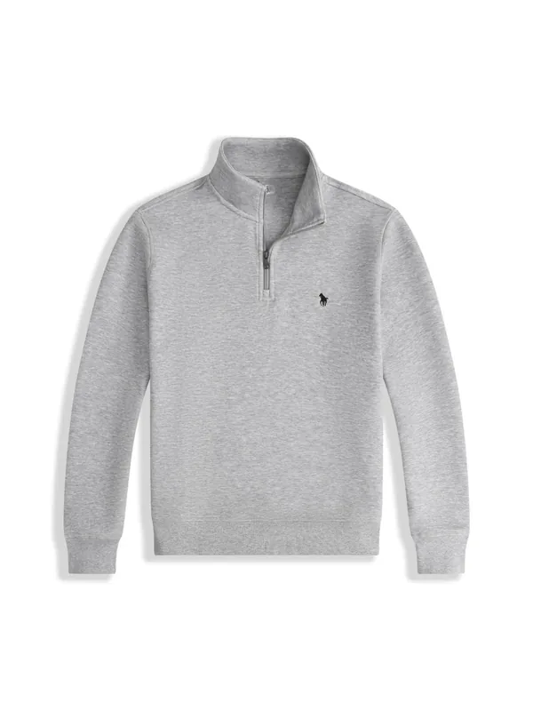 Polo Ralph Lauren Grey Quarter-Zip Sweater