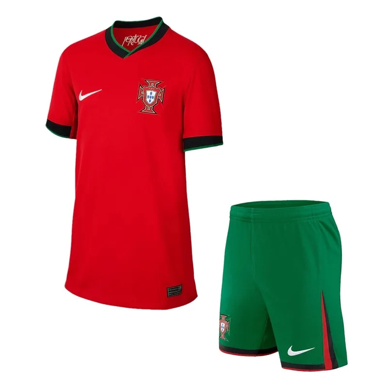 Portugal 2024 Home Jersey - Kids