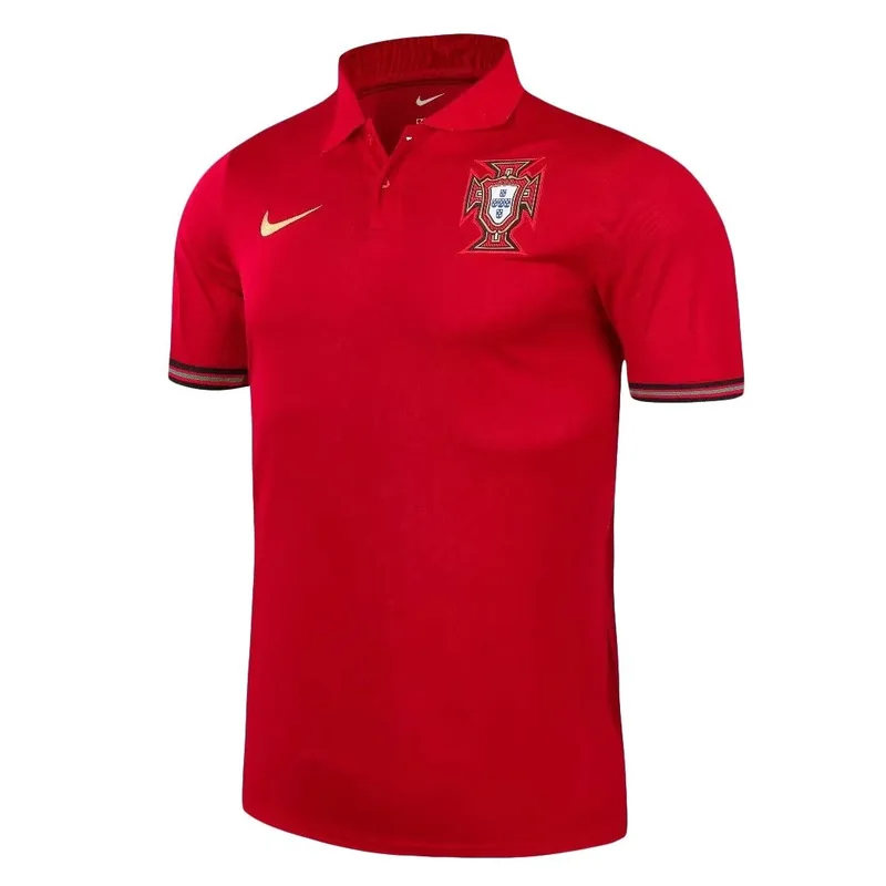 Portugal 2021 Soccer Core Polo Shirts 22