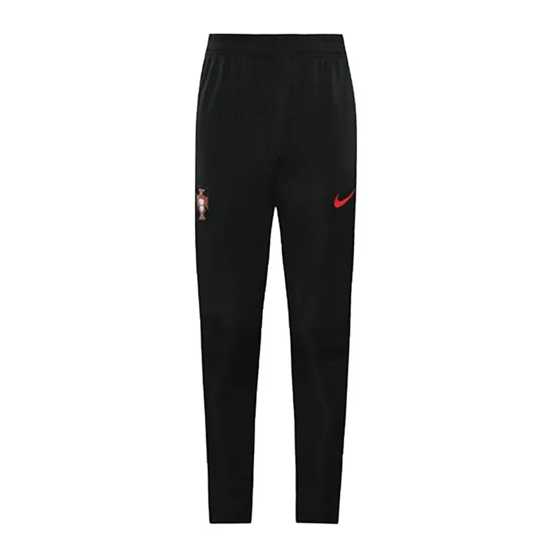 Portugal 2020 Soccer Pants Black Red Jersey
