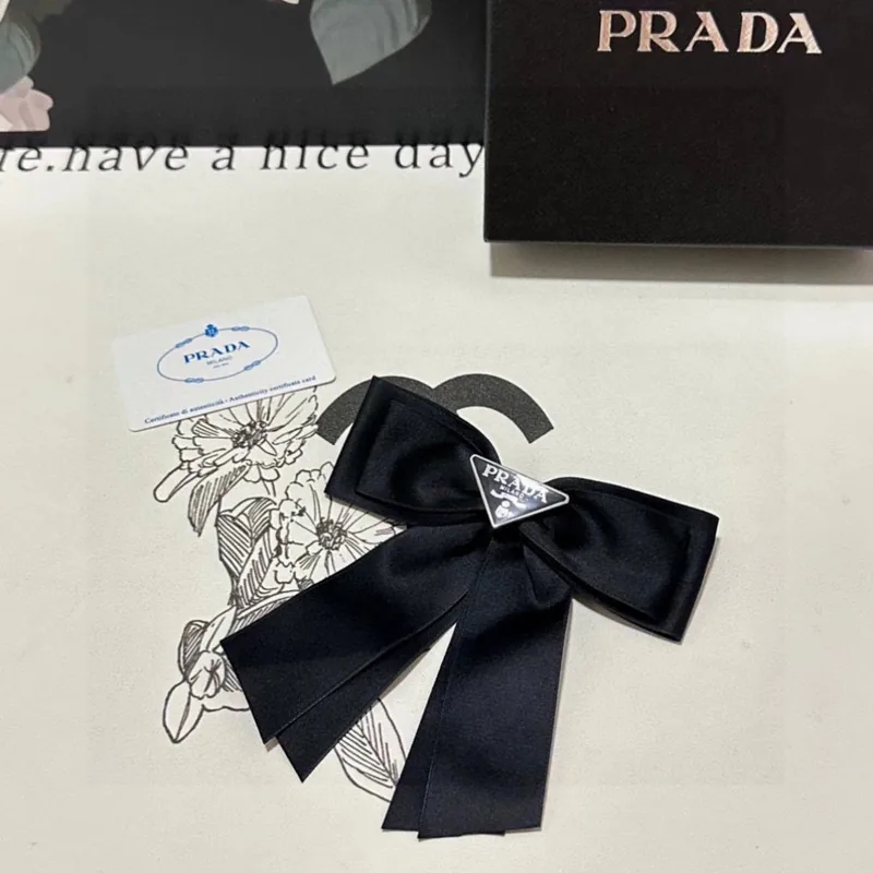 Prada Bow Vintage Hair Clip