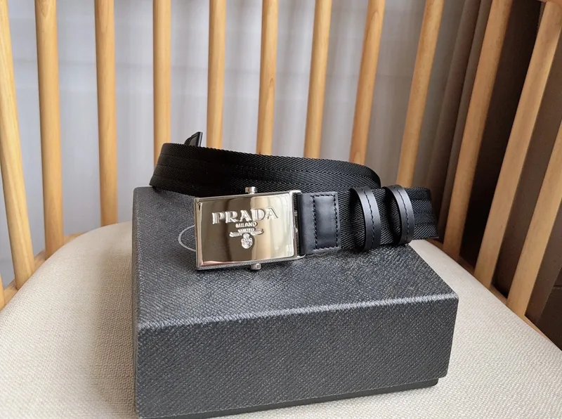 Prada Leather Belt Ver.H