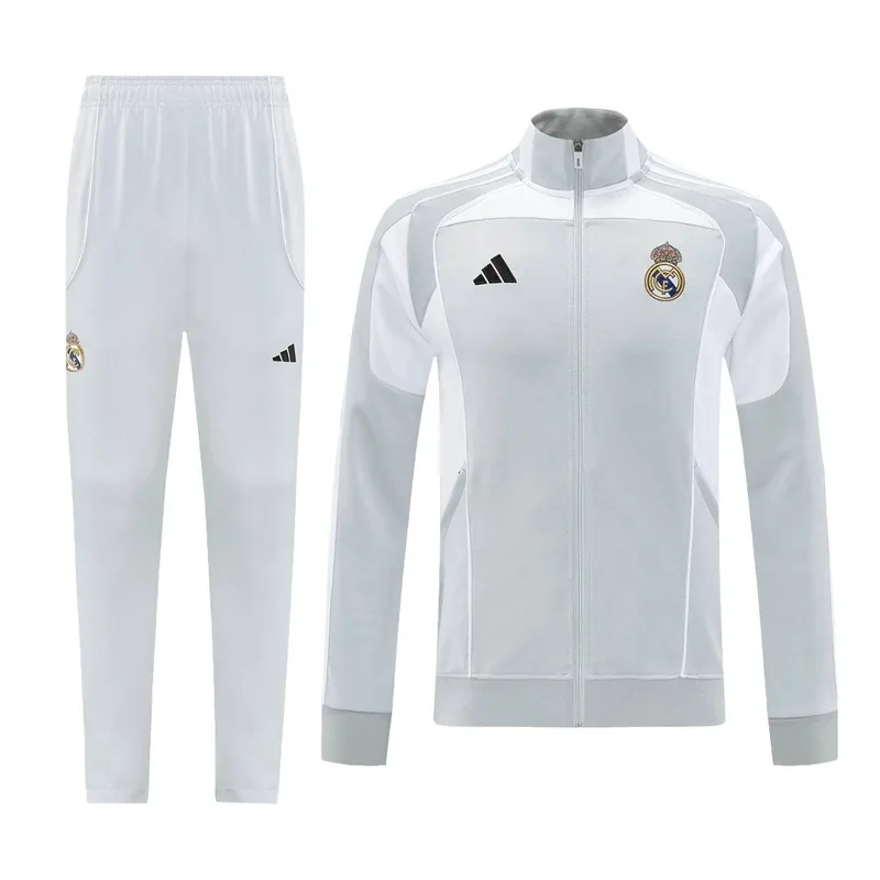 Real Madrid 2025 Jacket Tracksuit 26 Gray
