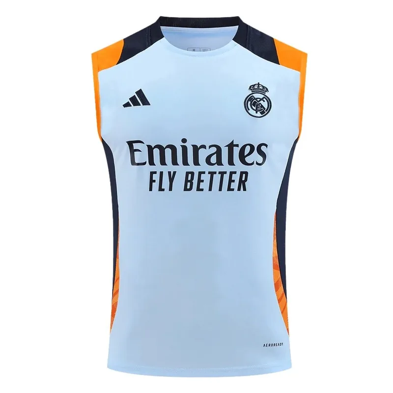 Real Madrid Pre Match Sleeveless Top 2024 25 Blue — photo 1
