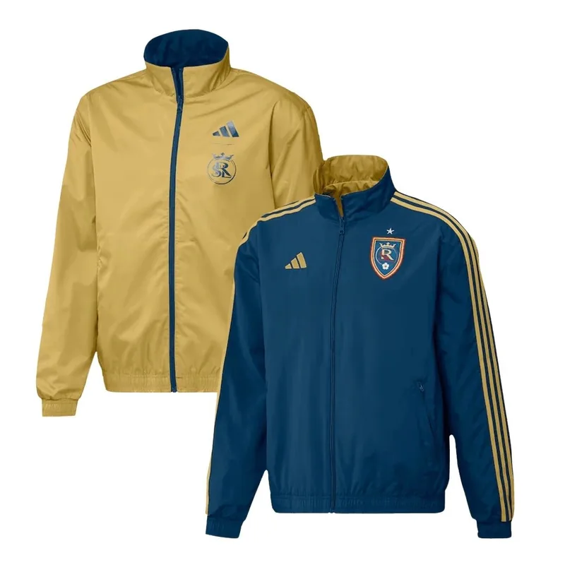 2023 Real Salt Lake Reversible Jacket Navy Gold