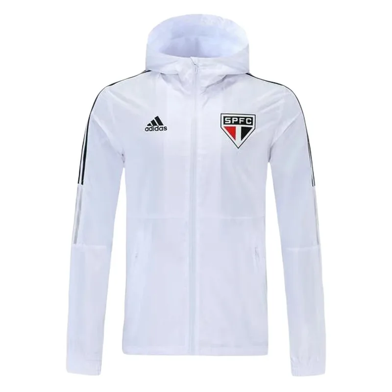 Sao Paulo 2021 FC Hoodie Windbreaker Jacket 22 White