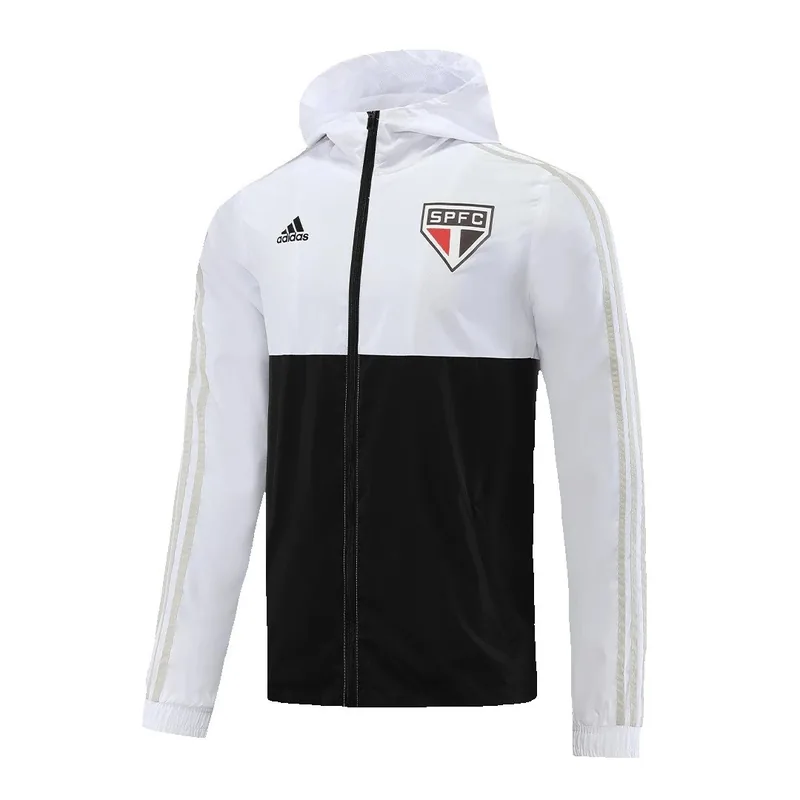 Sao Paulo 2023 FC Hoodie Windbreaker Jacket 24 White Black