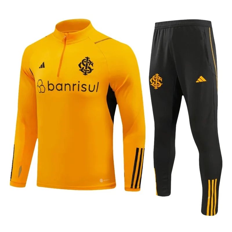 SC Internacional 1 4 Zip Tracksuit 2023 24 Orange