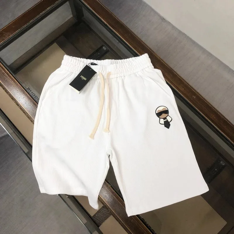 Fendi Karl Lagerfeld Embroidered Shorts