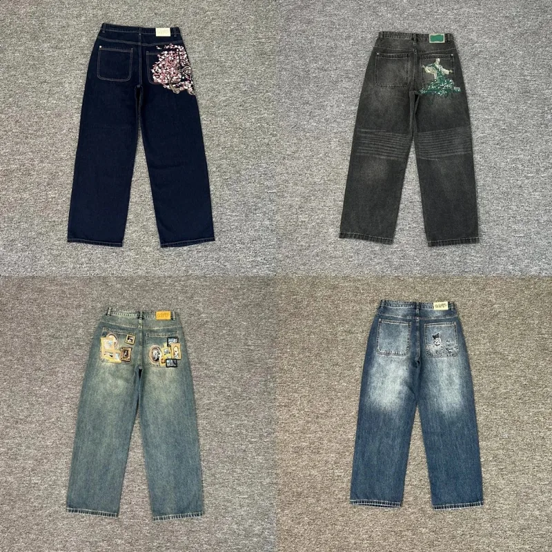 Schulze Embroidered Wide-Leg Jeans