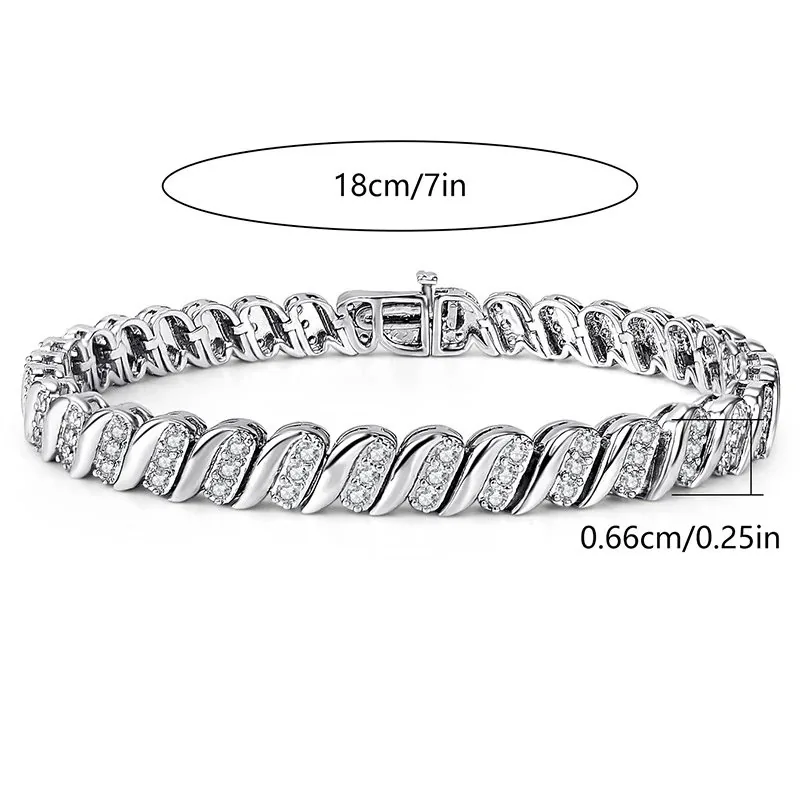 Silver Tennis Bracelet