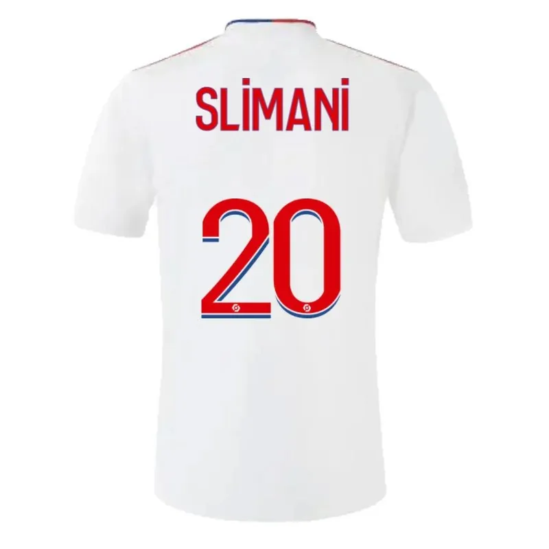 Lyon Slimani 20 Olympique Lyonnais 21/22 Home Jersey