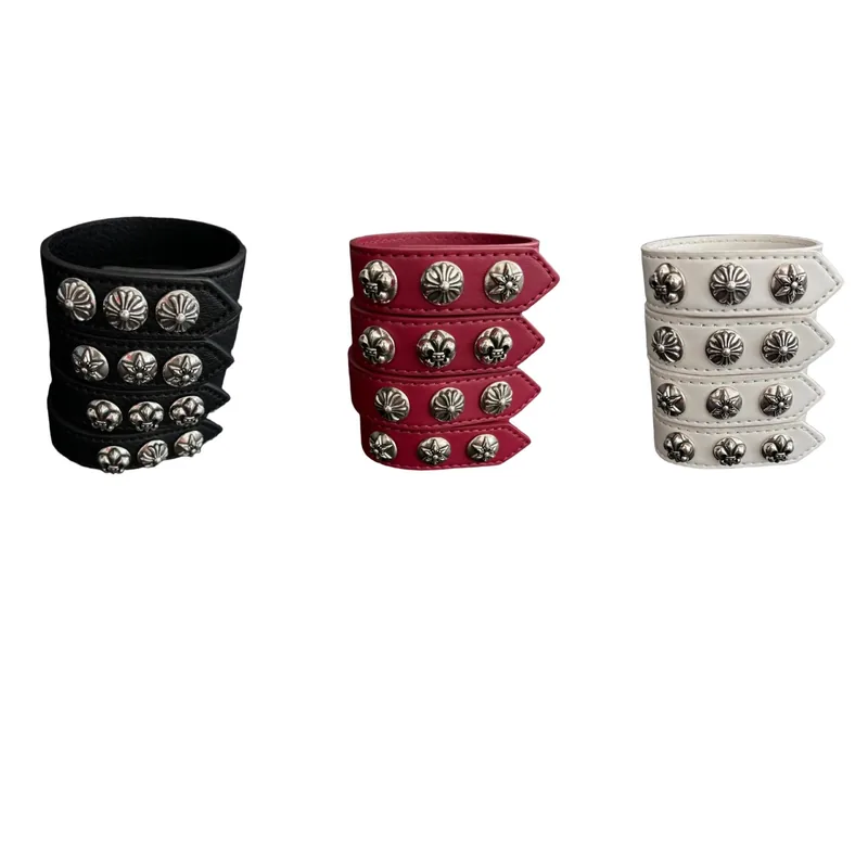 Chrome Hearts Leather Cuff Bracelets