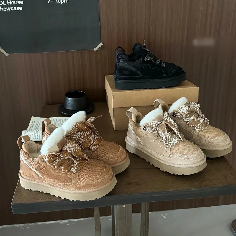 UGG Shearling-Lined Platform Snow Boots
