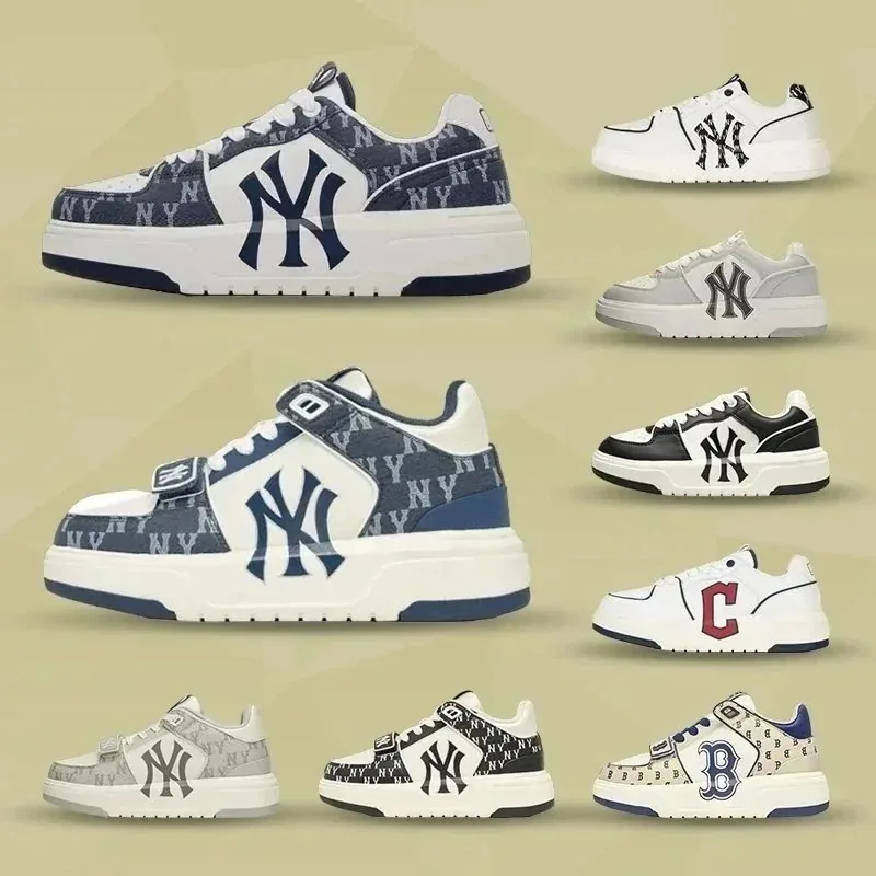 MLB Logo Print Casual Sneakers