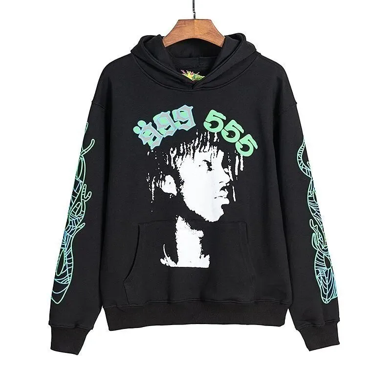 Sp5der Black Hoodie