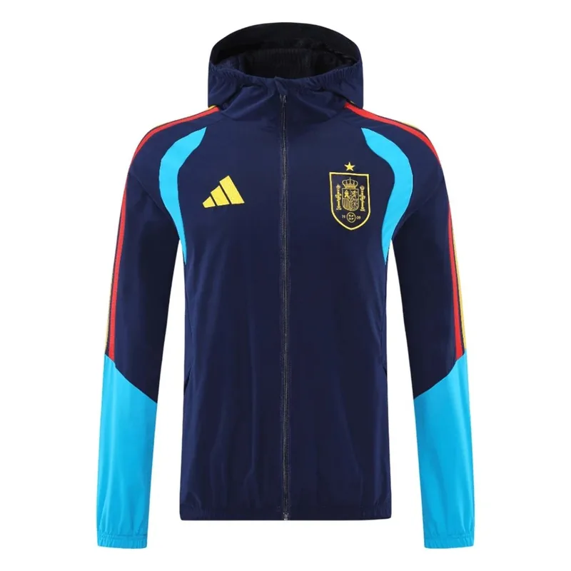 Spain 2026 Hoodie Jacket Blue Black