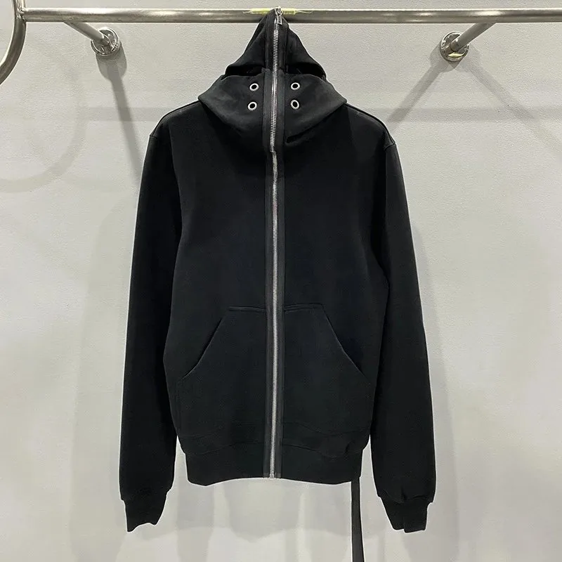 Eyes All-match Hooded Zip Knitted Sweater Jacket