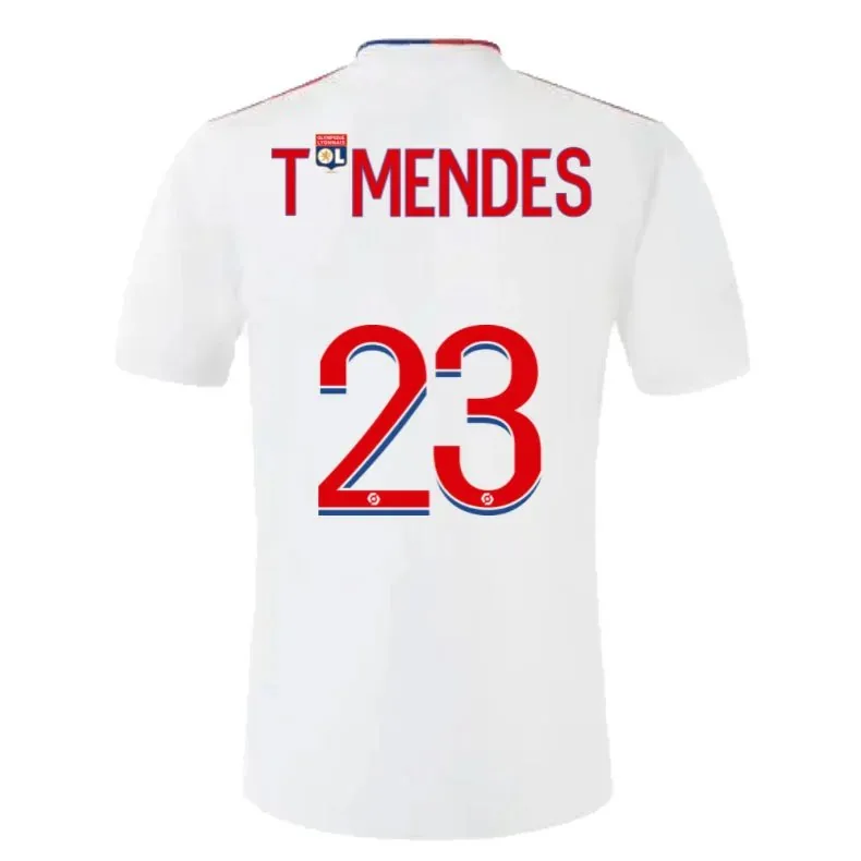 Lyon T Mendes 23 Olympique Lyonnais 21/22 Home Jersey