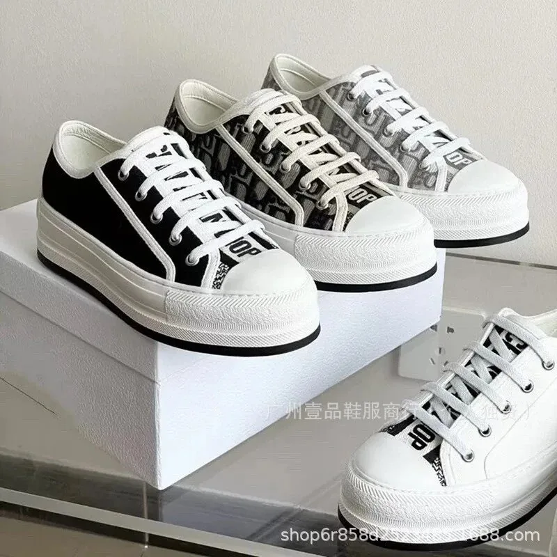 Dior Oblique Canvas Platform Sneakers