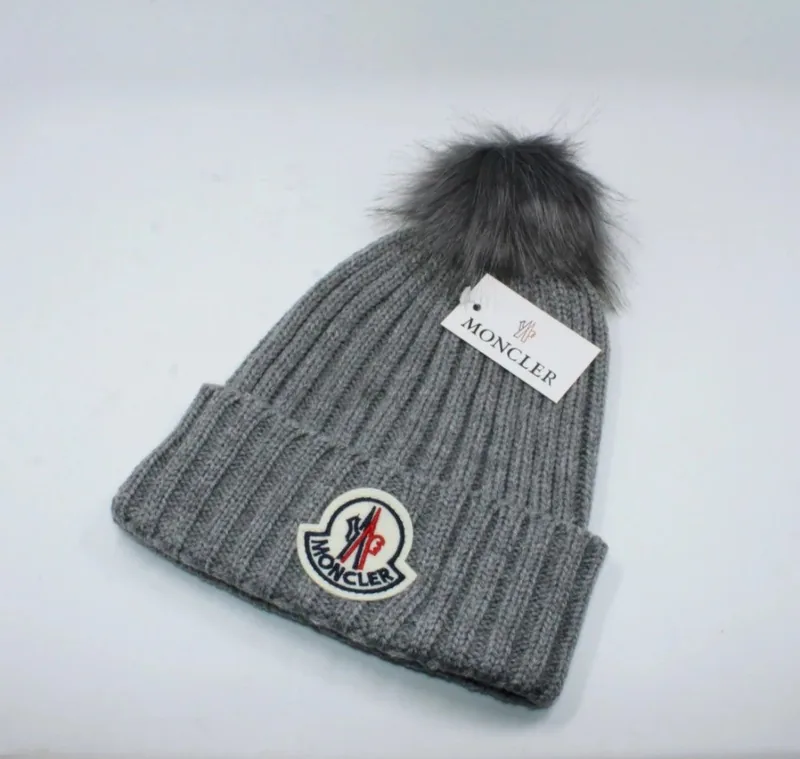 Moncler Knit Beanie With Pom-Pom