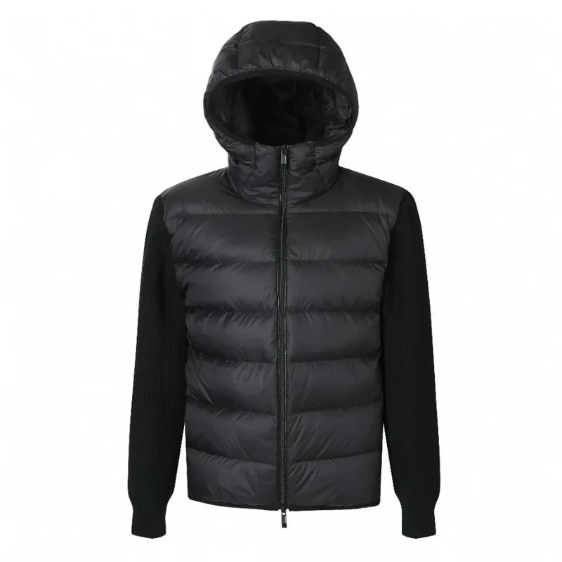 Moncler Black Puffer Hooded Jacket