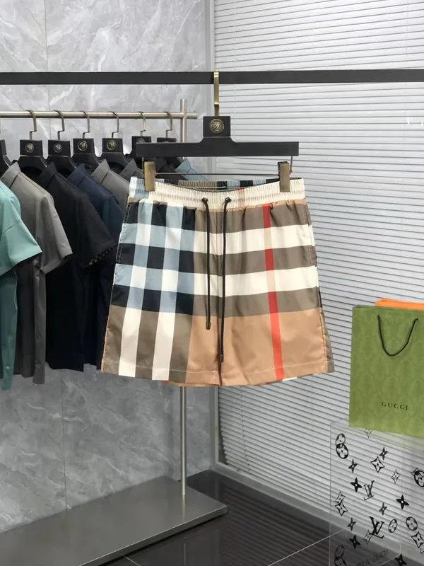 Burberry Checkered Drawstring Shorts
