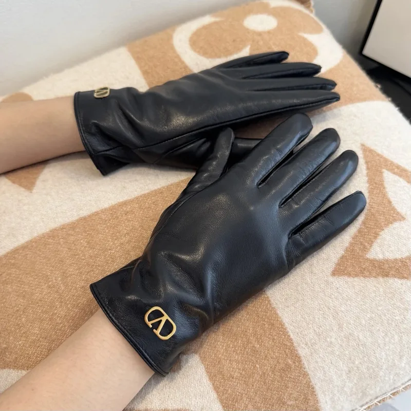 Valentino Lambskin Cashmere Gloves Ver.G