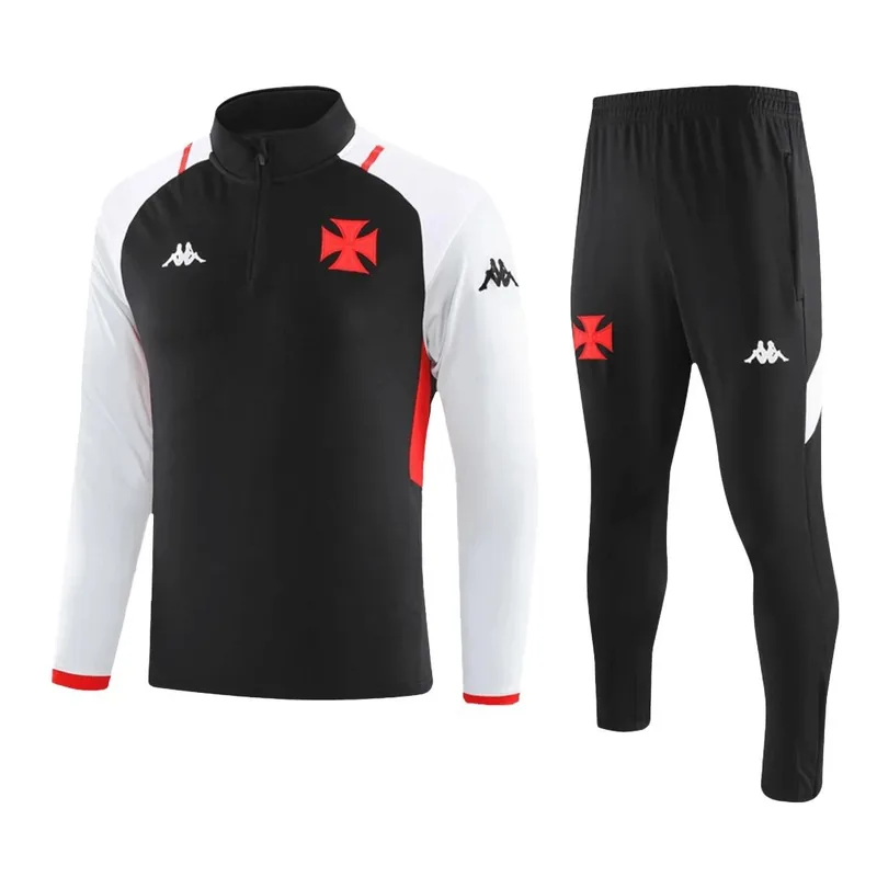 2023 Vasco da Gama 1 4 Zip Tracksuit 24 Black