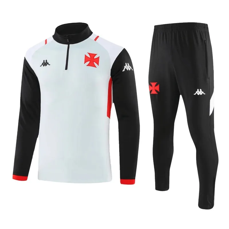 Vasco da Gama 1 4 Zip Tracksuit 2023 24 White