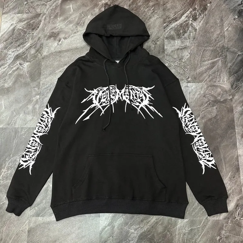 Vetements Black Hoodie Ver.D