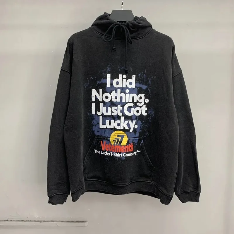 Vetements Black Hoodie Ver.G