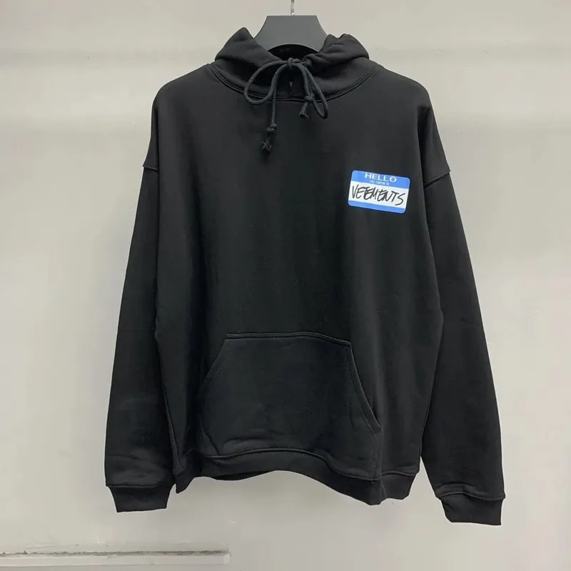 Vetements Black Hoodie Ver.I