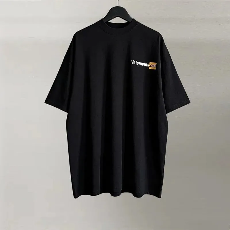 Vetements Black T-Shirt Women Ver.C