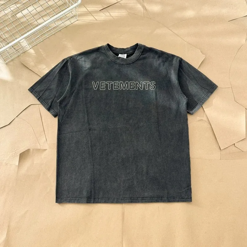 Vetements Black T-Shirt Women Ver.H