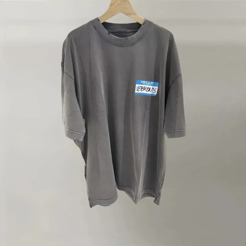 Vetements Black T-Shirt Women Ver.I