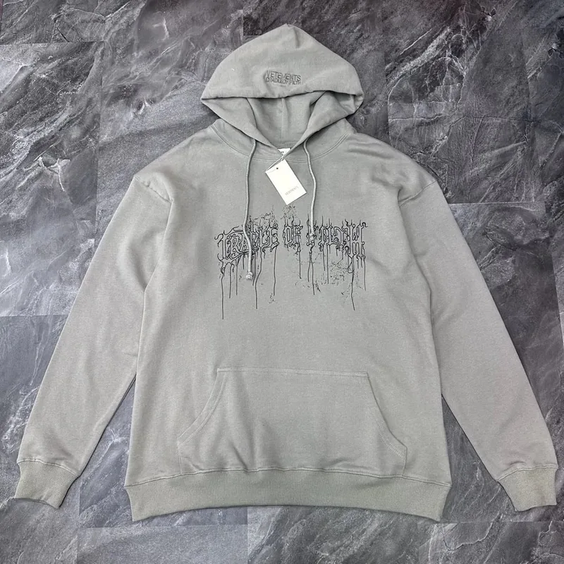 Vetements Gray Hoodie Ver.A