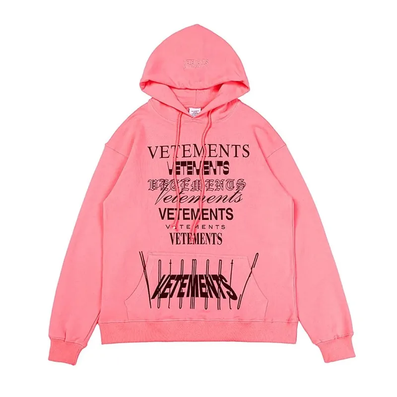 Vetements Pink Hoodie