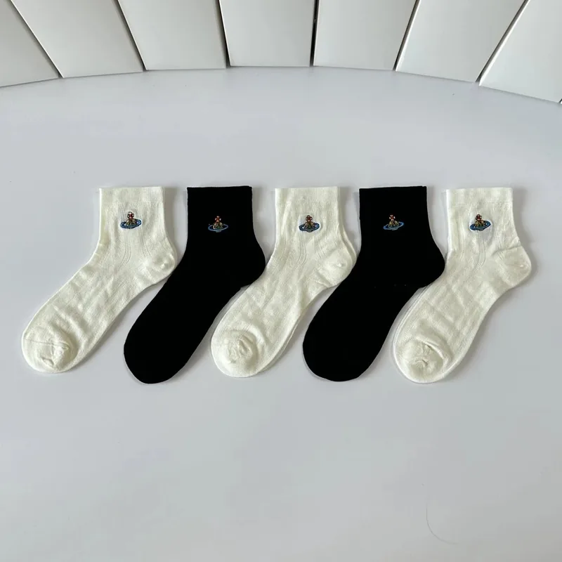 Vivienne Westwood Embroidered Crew Socks 5-Pair Box Ver.A