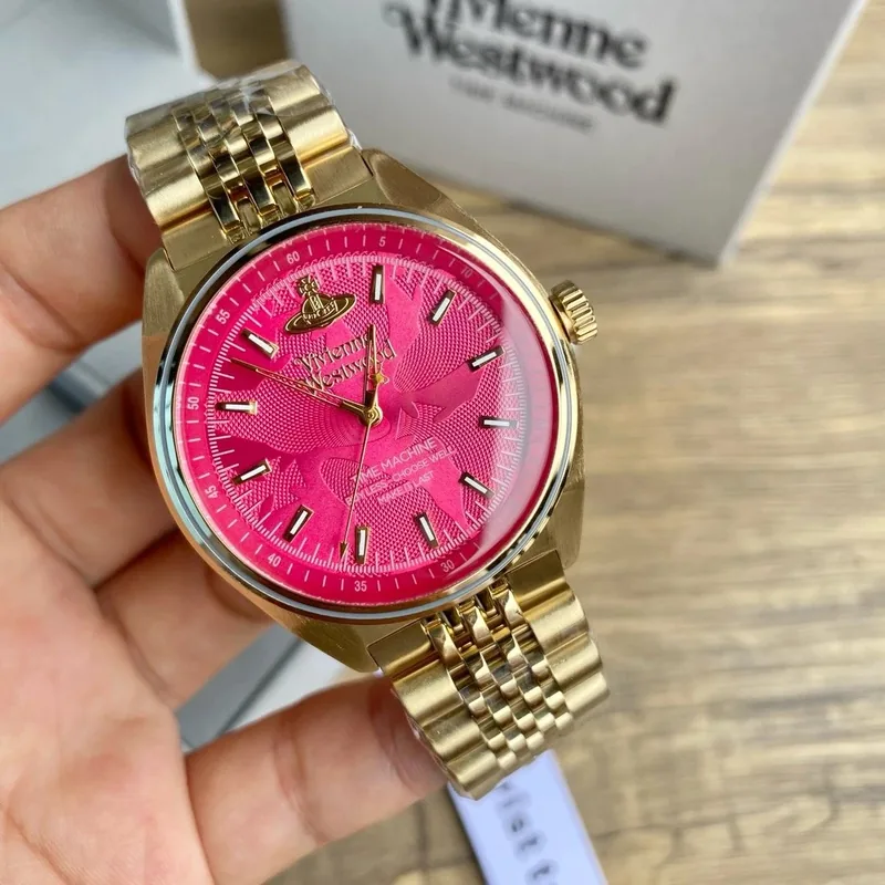 Vivienne Westwood Pink Gold Quartz Watch 39mm