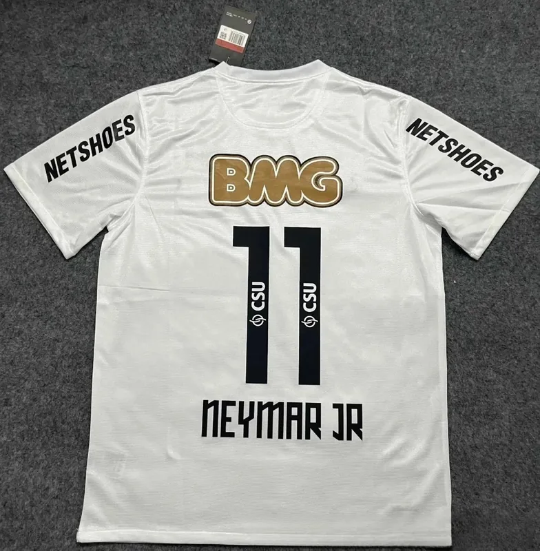 White Neymar Jr 11 Soccer Jersey