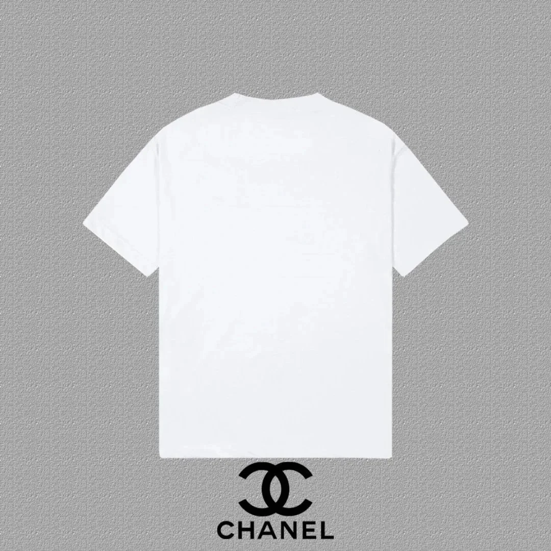Cotton Crewneck Letter Print T-Shirt — Photo 5