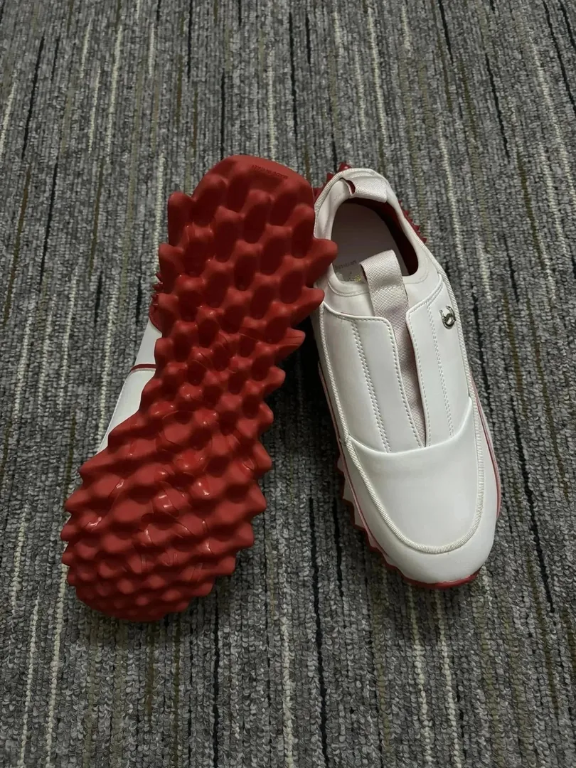 Christian Louboutin White Zip-Up Sneakers — QC