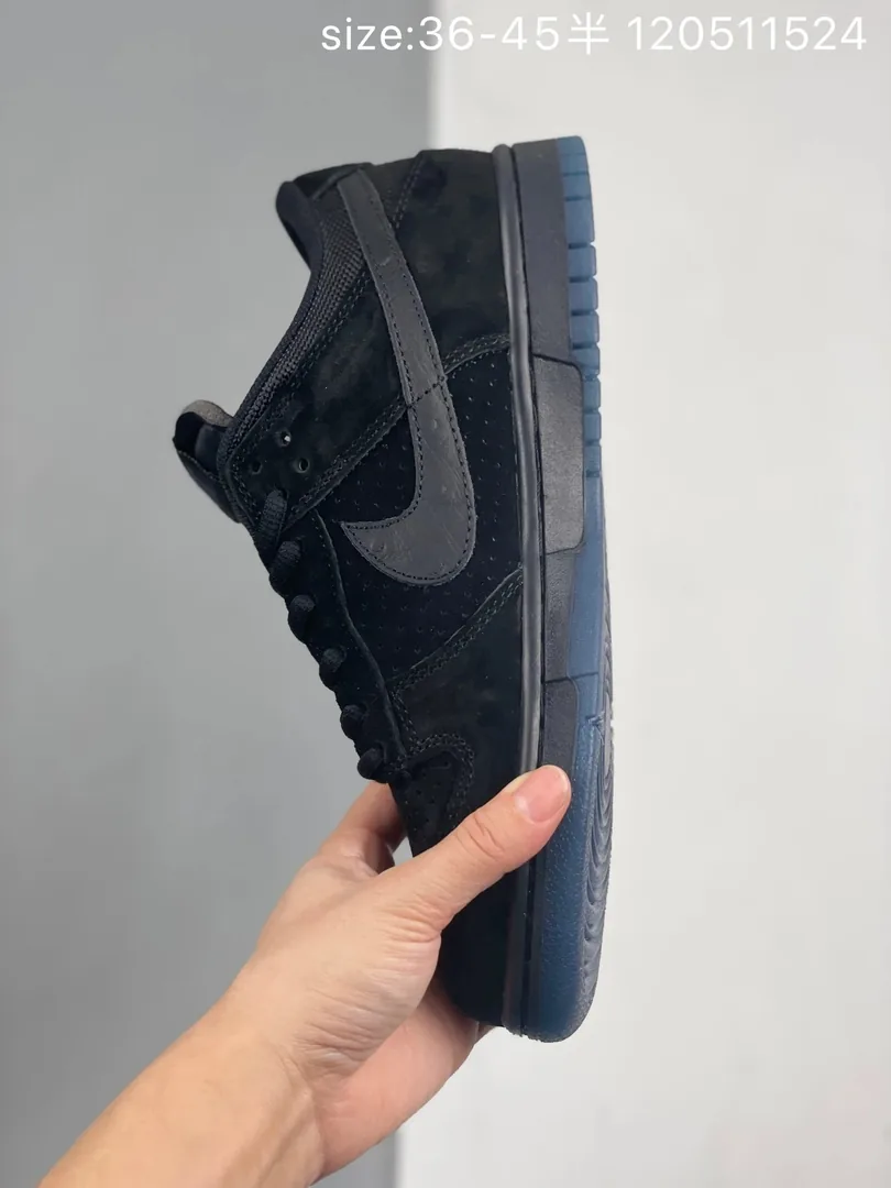 Nike Dunk Low Undefeated Triple Black Sneakers — Photo 14