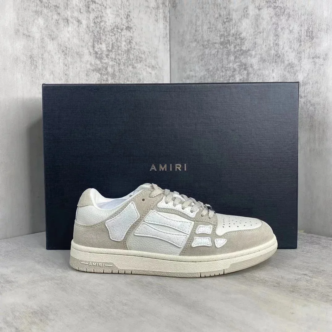 Amiri Skel-Top Low Blue White Runners — QC