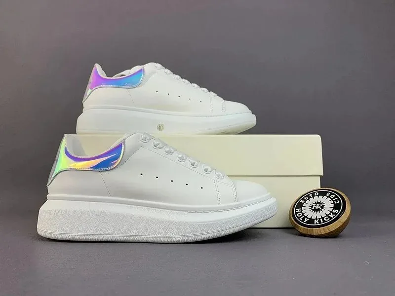 Alexander McQueen Oversized Sneaker White Platform Trainers — Photo 3