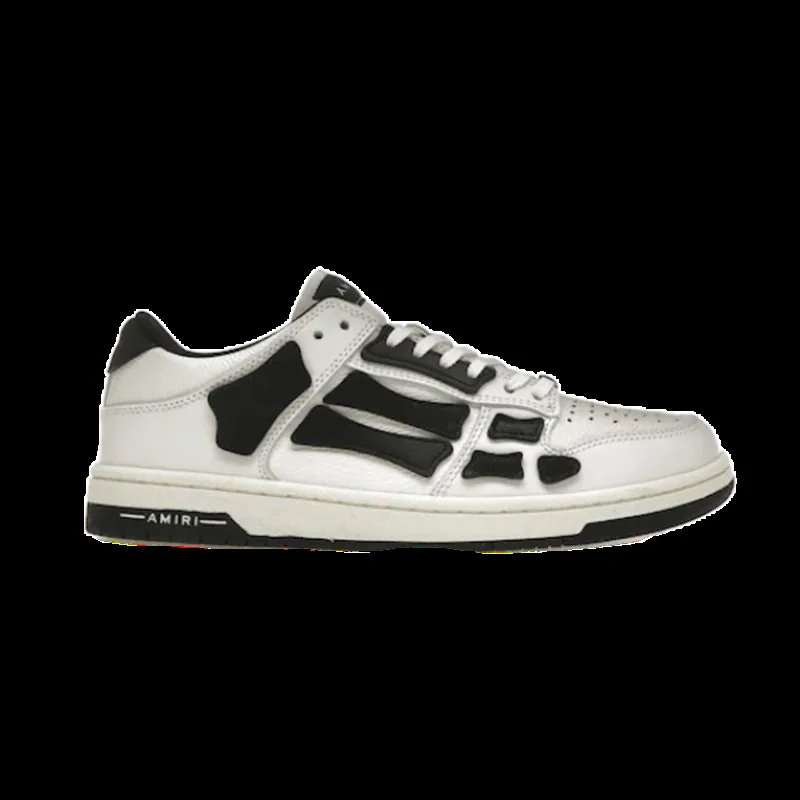 Amiri Skel Top Low White Black Lace-Up Sneakers — Photo 4